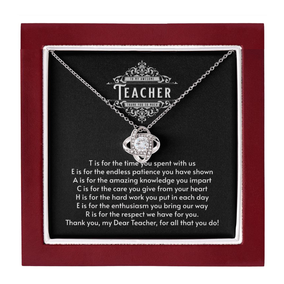 JGF Jewelry Gifts for Family: Appreciation Day for Daycare PreSchool Kindergarten Teachers as Thank You Gift Ideas
