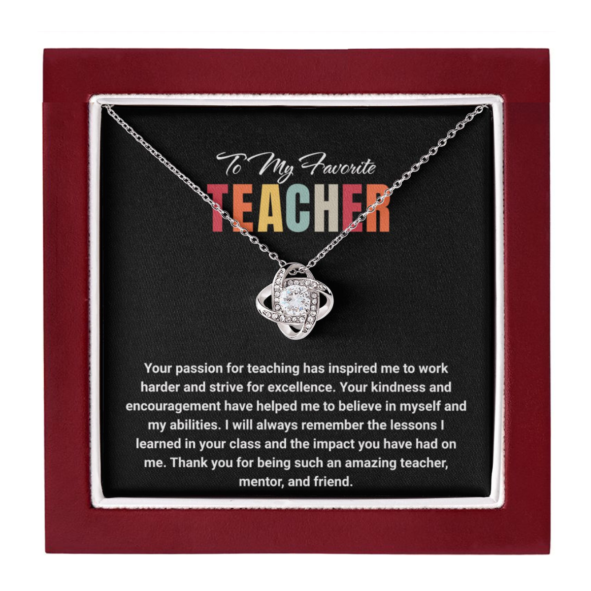 JGF Jewelry Gifts for Family: Thank You Going Away Farwell Necklace Gift Ideas for Teachers from Students