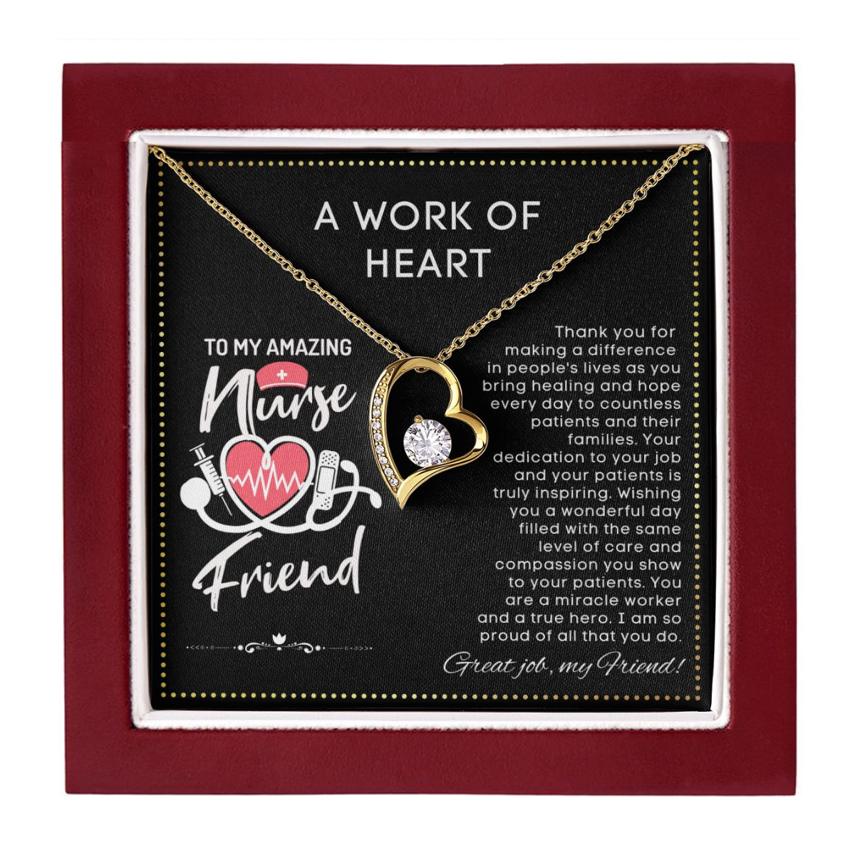 JGF Jewelry Gifts for Family | Nurse Gift Sets For Girlfriend For Graduation | School Nurse Appreciation Gifts For Women