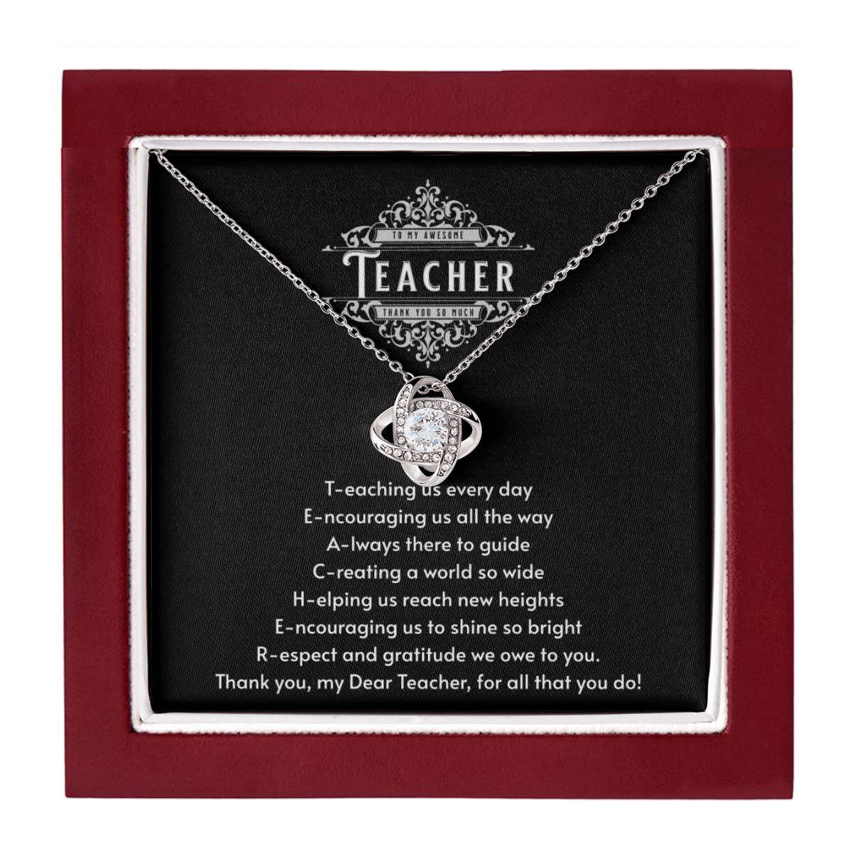 JGF Jewelry Gifts for Family 14K Gold Filled Cubic Zirconia Pendant Jewelry Gift for High School Teachers Retirement