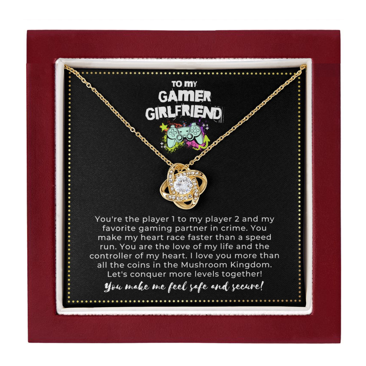 JGF Jewelry Gifts for Family | Birthday Gifts For Teenage Gamer Girlfriend From Boyfriend | Necklace Gifts From Boyfriend