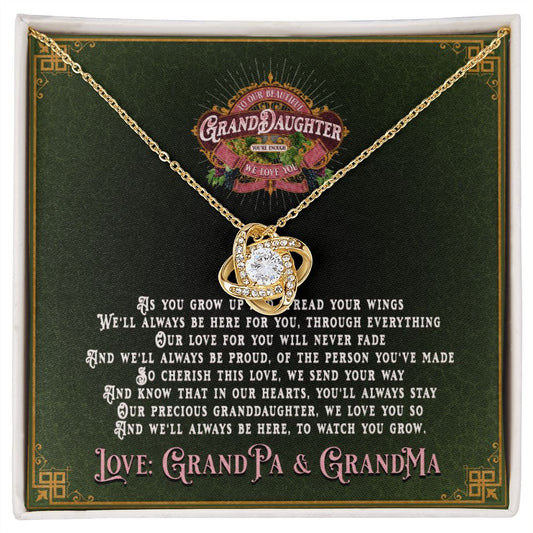 JGF Jewelry Gifts for Family: Granddaughter Necklace Gifts From Grandma | Grandmother And Or Grandpa | Grandfather