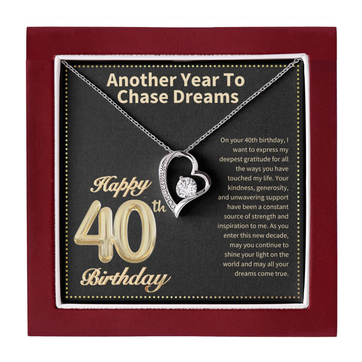 JGF Jewelry Gifts for Family 40th Birthday Gifts for Women Ideas