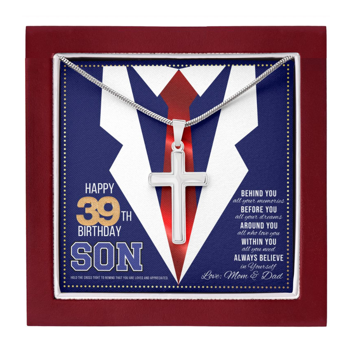 JGF Jewelry Gifts for Family 39 Birthday Card For Son 39th Birthday Gifts For Men 1984