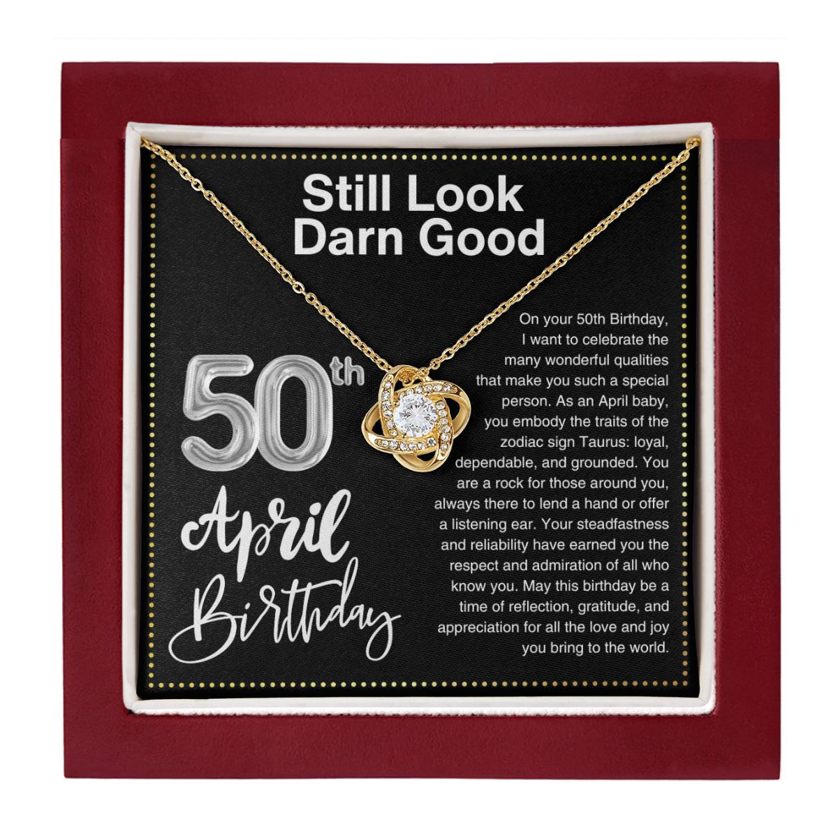 JGF Jewelry Gifts for Family 50th Birthday Gifts For Sister April