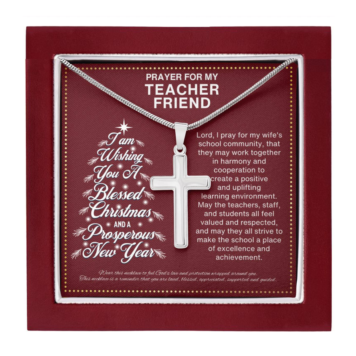 JGF Jewelry Gifts for Family New Teacher Friend BFF Bestie Christmas Gifts For Classroom