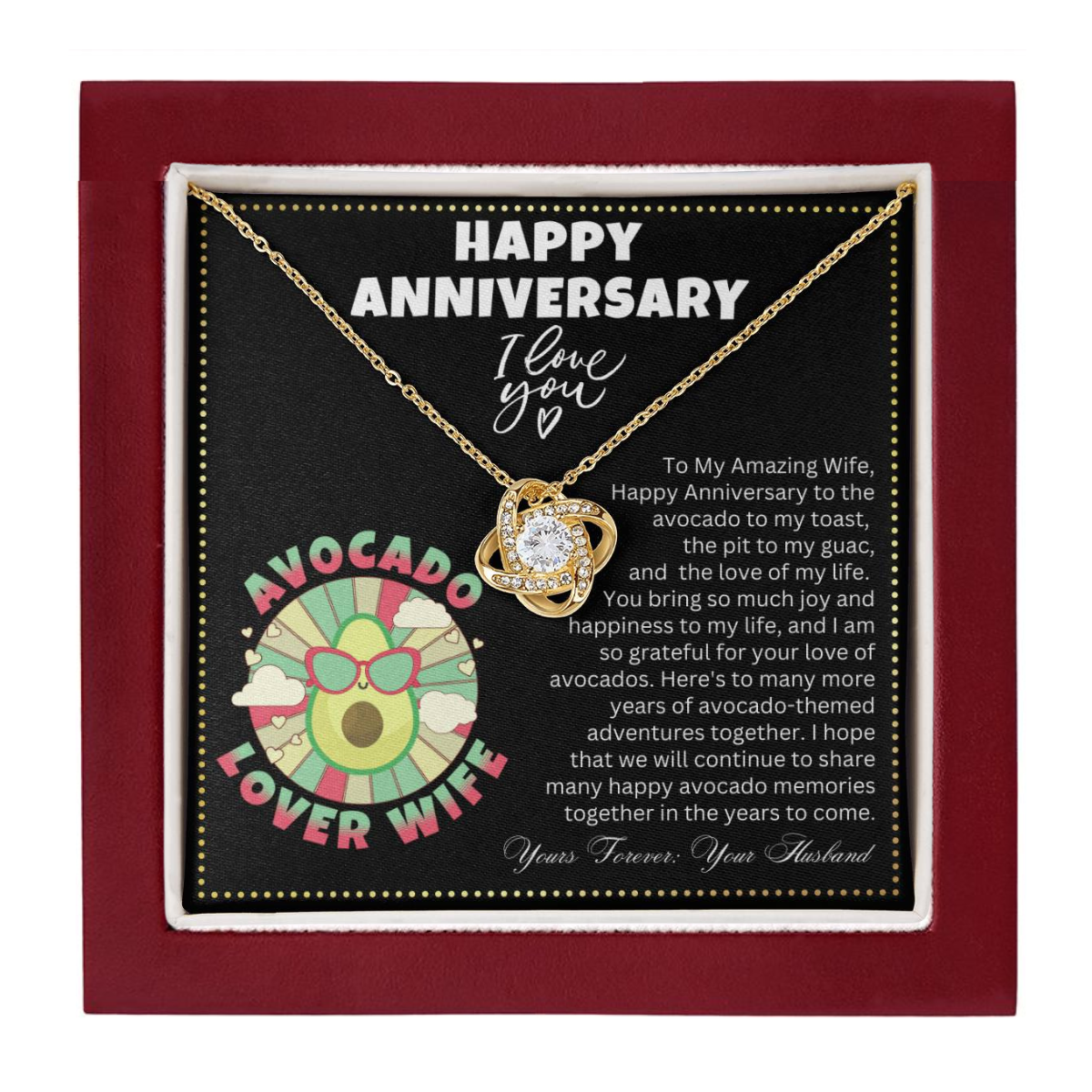 JGF Jewelry Gifts for Family | Avocado Lover Wife Gifts for Anniversary