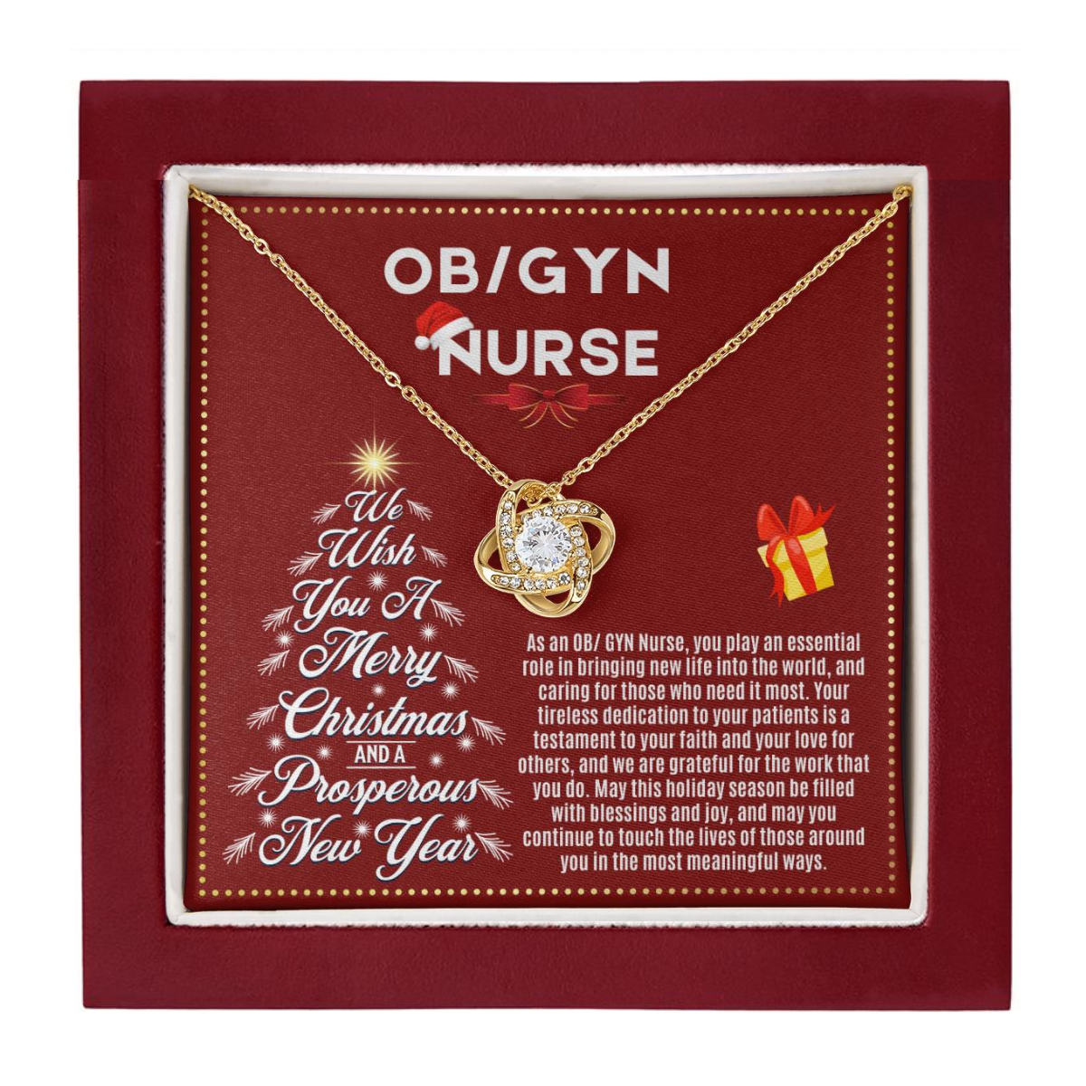 JGF Jewelry Gifts for Family | Christmas Registered Nurse RN Gynecologist Obstetrician OB/GYN ObGyn OB GYN Practitioner Nurse Gifts