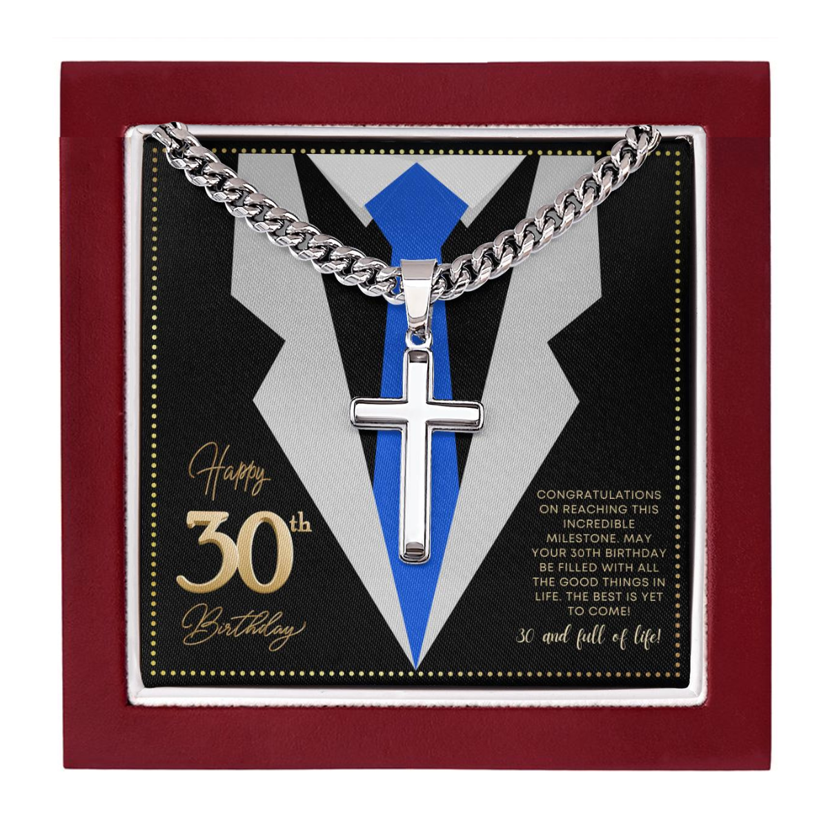 JGF Jewelry Gifts for Family Birthday Gifts For Turning 30 For Men