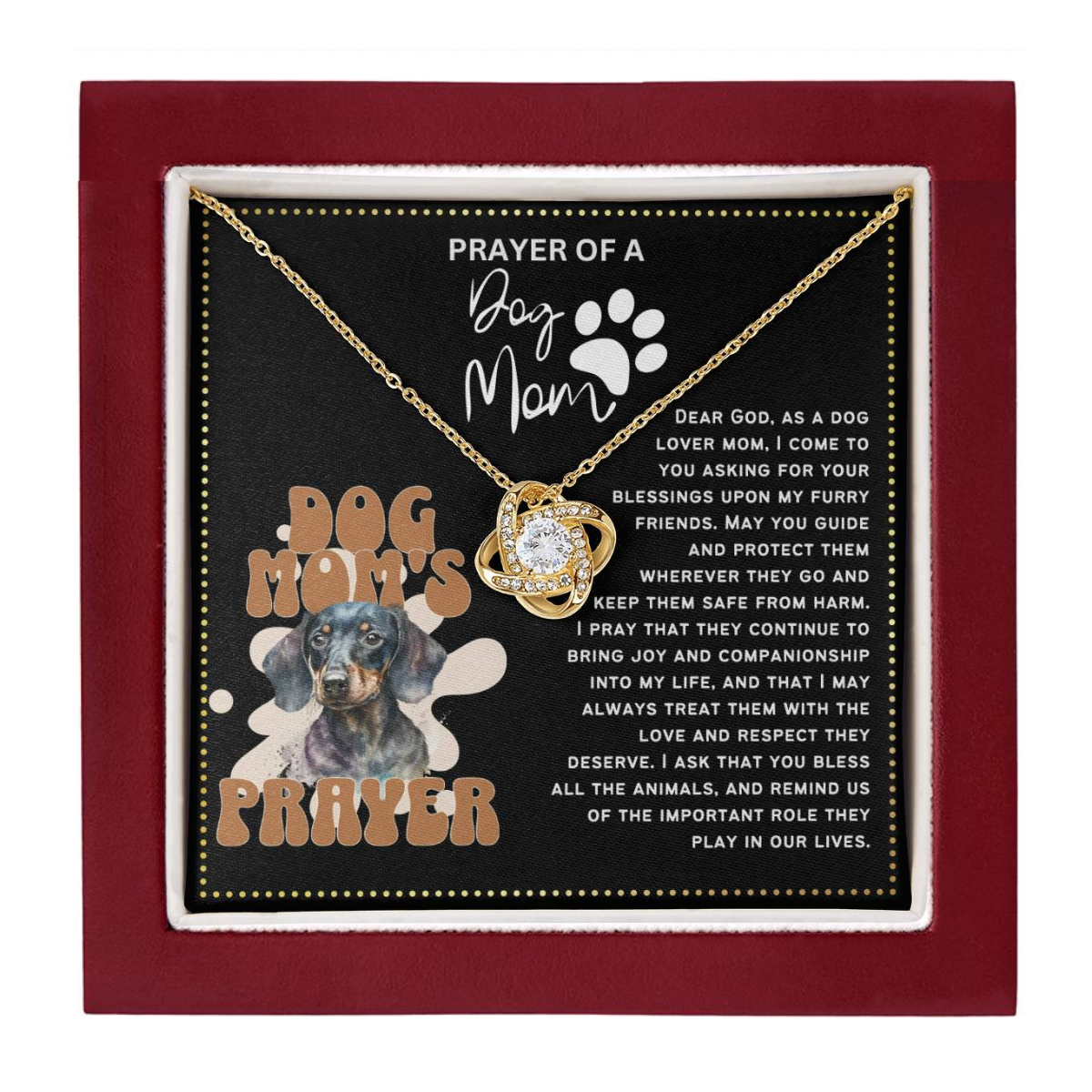 JGF Jewelry Gifts for Family Puppy Paw Necklace Pet Dog Lovers Birthday Gifts for Mom