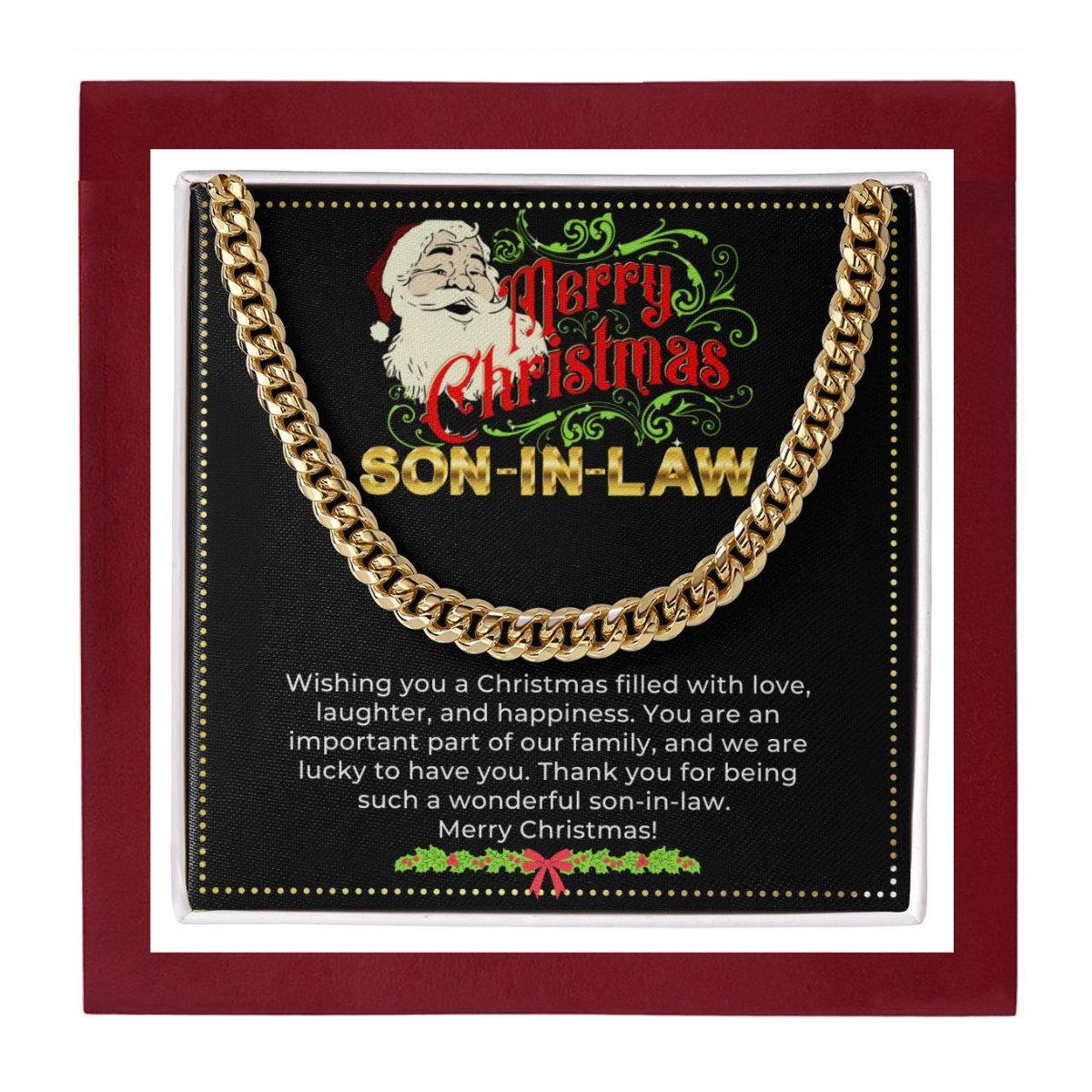 JGF Jewelry Gifts for Family | Son In Law Christmas Gifts From Mother In Law