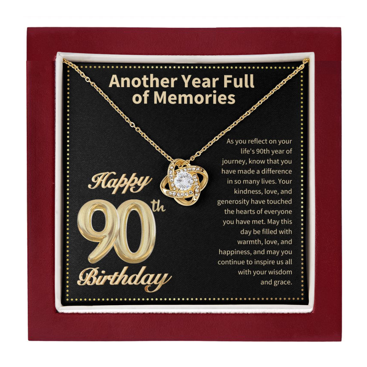 JGF Jewelry Gifts for Family 90 Year Old Birthday Gifts For Women