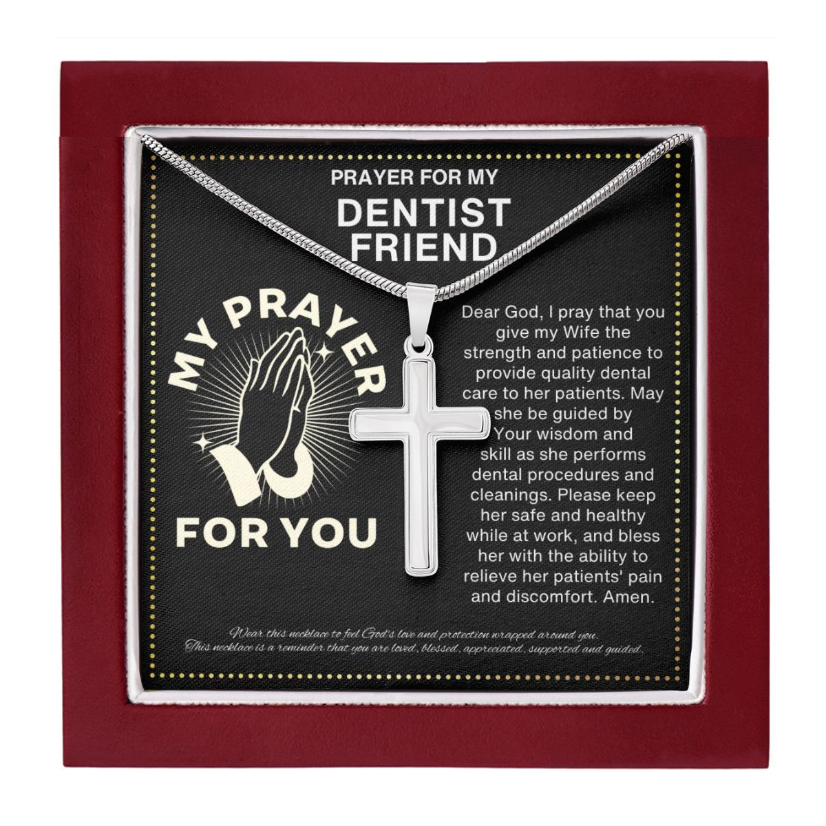 JGF Jewelry Gifts for Family Thank You Appreciation Gifts for Dentist Men and Women