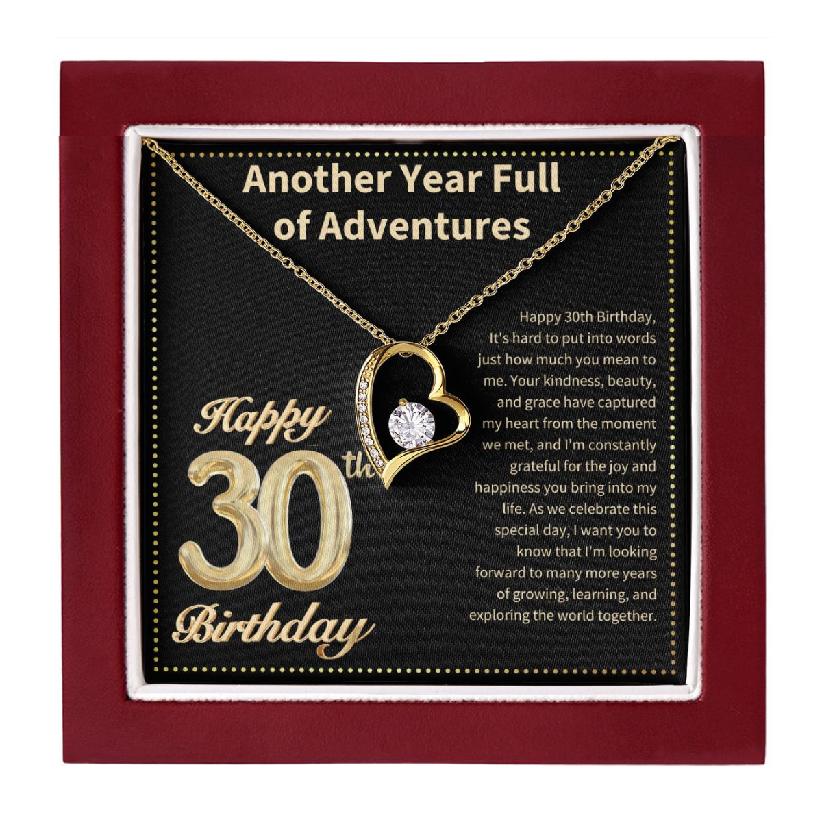 JGF Jewelry Gifts for Family 30 Year Old Birthday Gifts For Women Unique