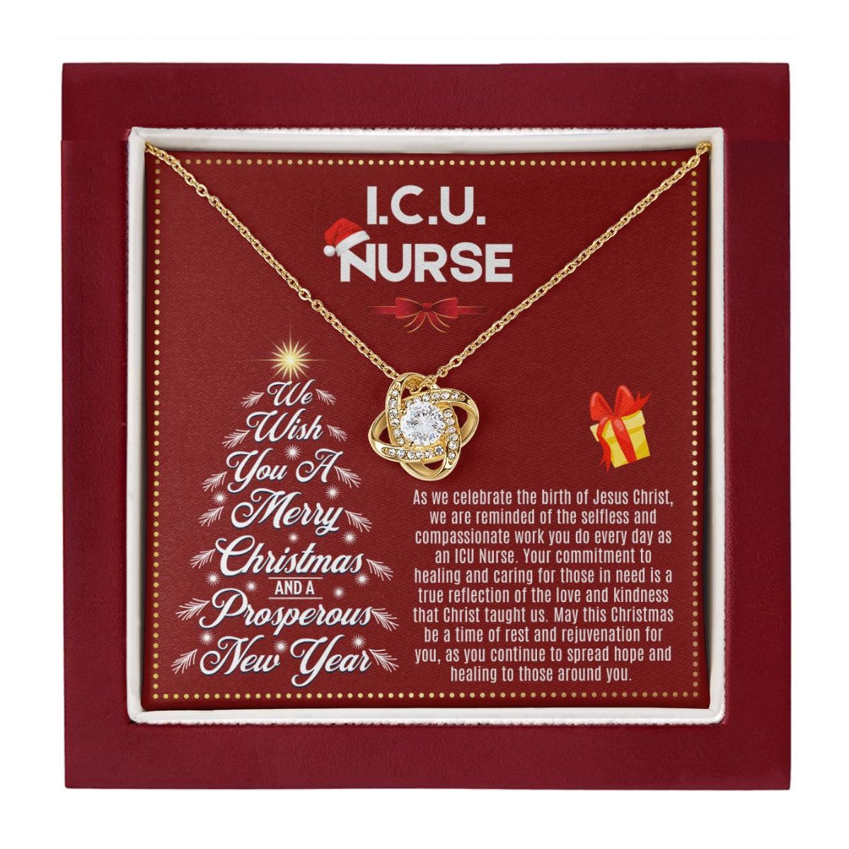 JGF Jewelry Gifts for Family | Registered Nurse RN Intensive Care Unit ICU Nurse Gifts for Christmas
