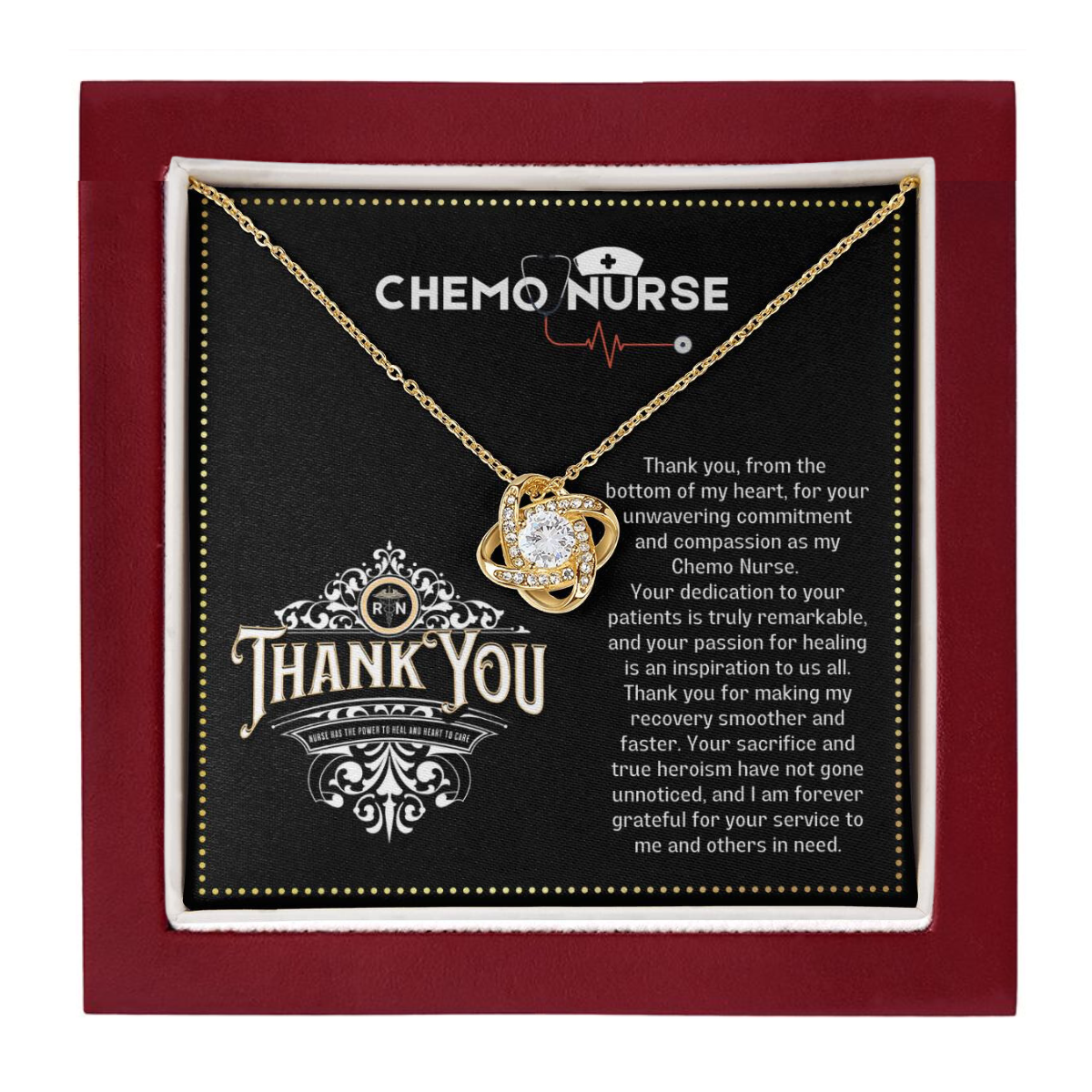 JGF Jewelry Gifts for Family | Thank You Gift For Chemo Nurses From Patients | Necklaces Pendant For Women