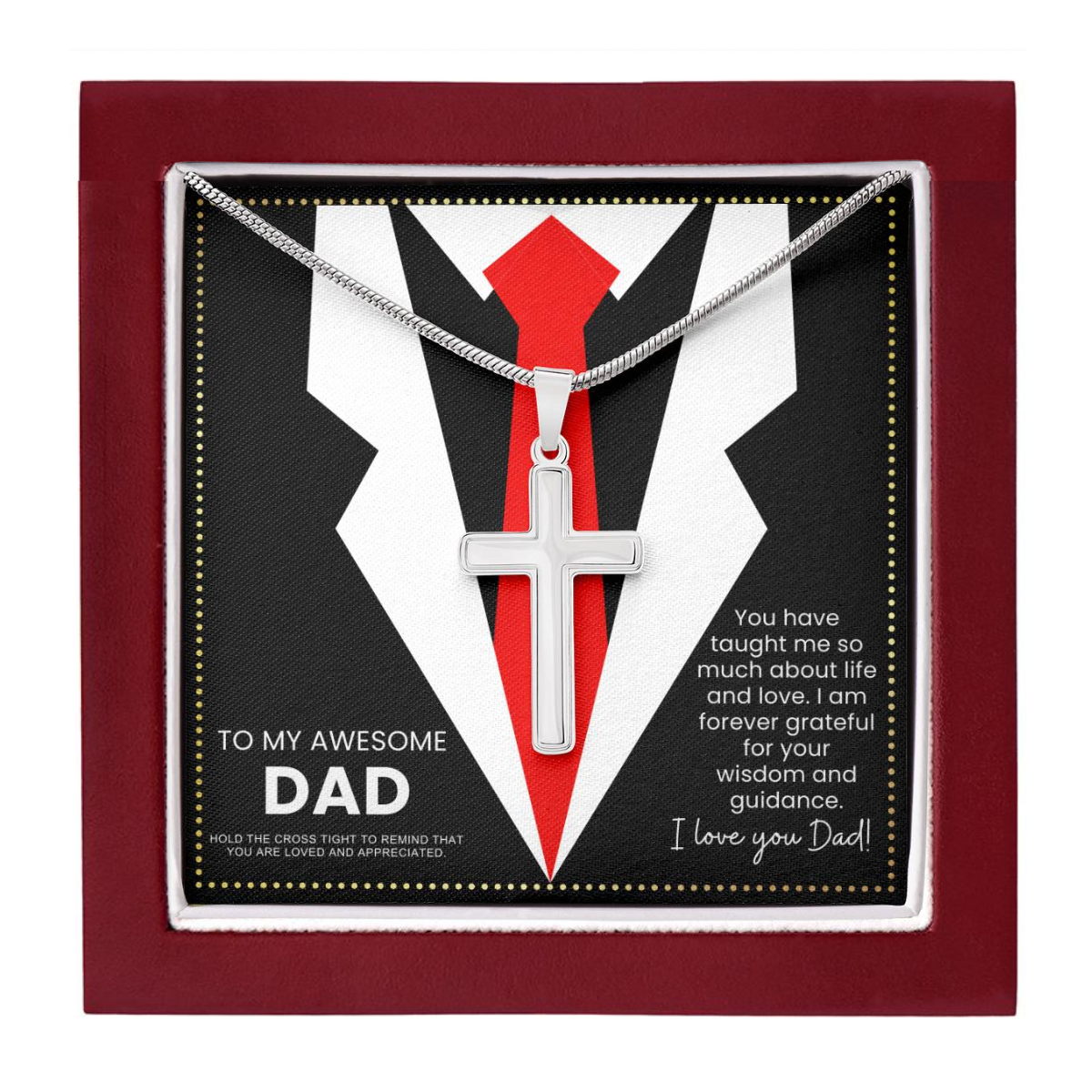JGF Jewelry Gifts for Family Dads Who Have Everything Unique Finds Cross Necklace For Men Sterling Silver