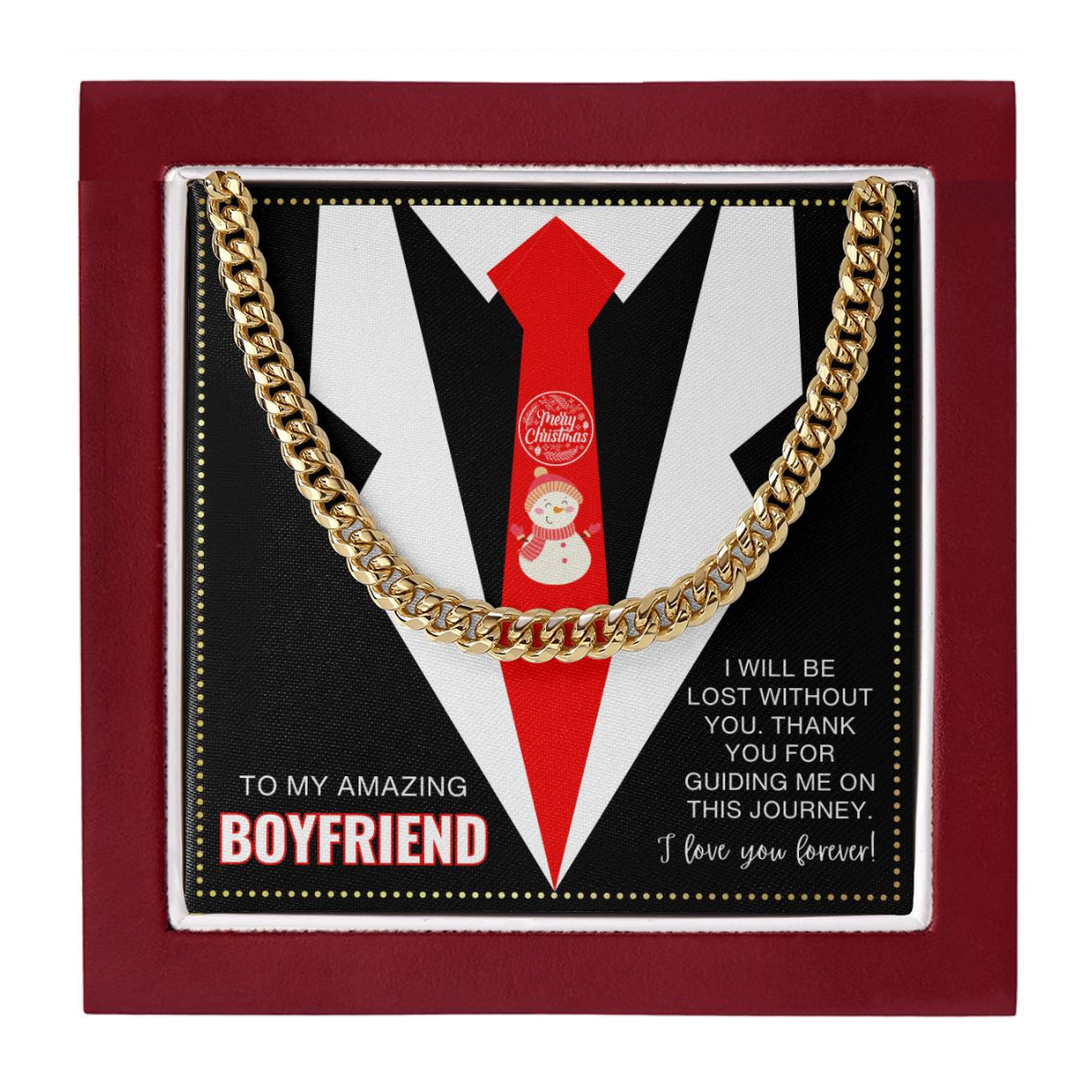 JGF Jewelry Gifts for Family Promise Chain For Boyfriend Sterling Silver