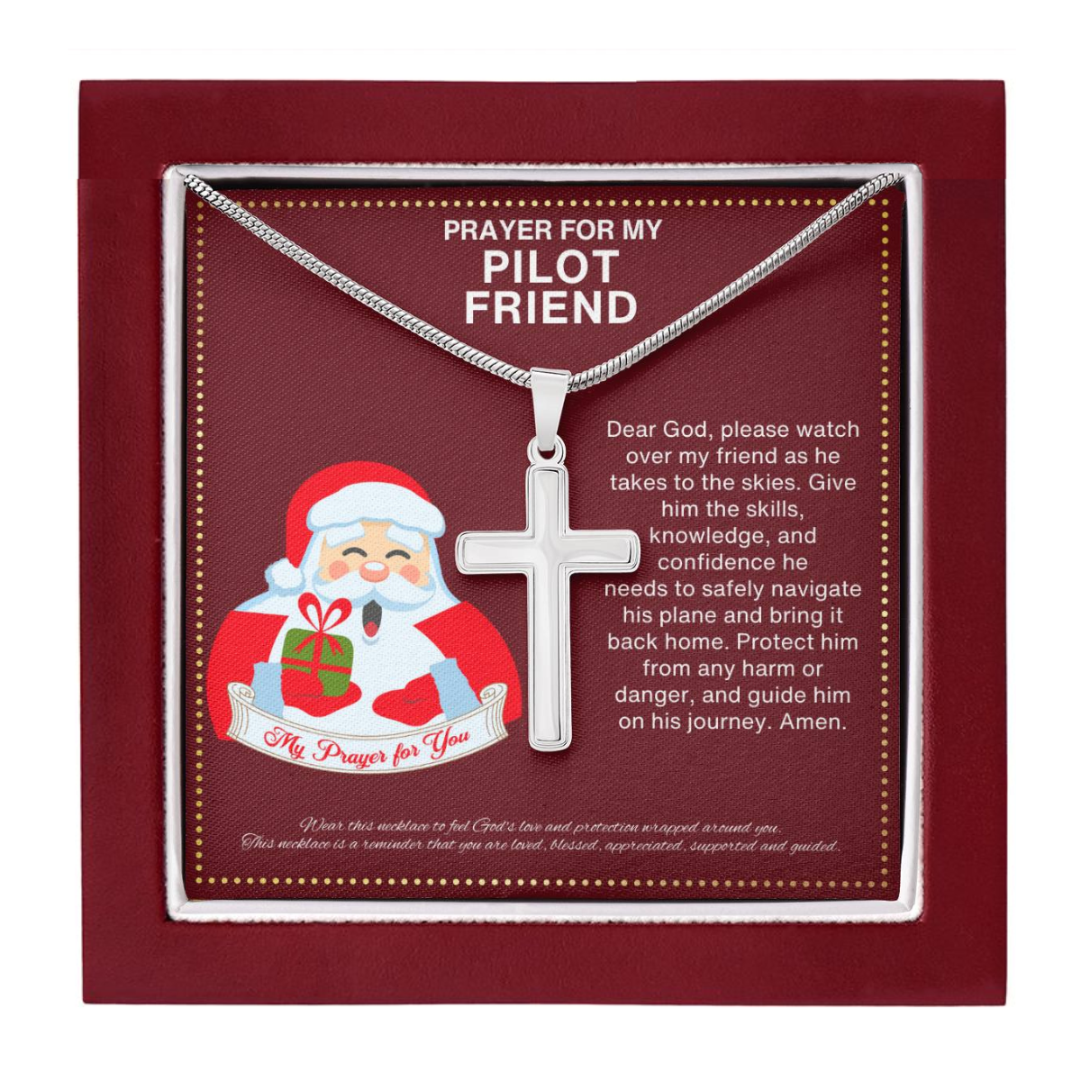 JGF Jewelry Gifts for Family Christmas For Pilot Best Friend BFF Bestie Gifts