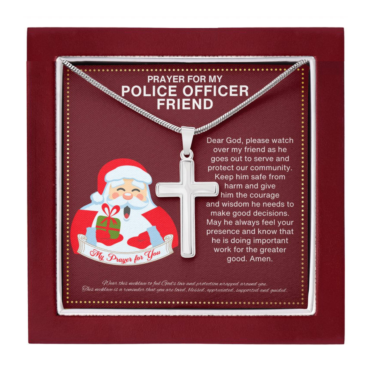JGF Jewelry Gifts for Family Police Academy Graduation Gifts for Men and Women