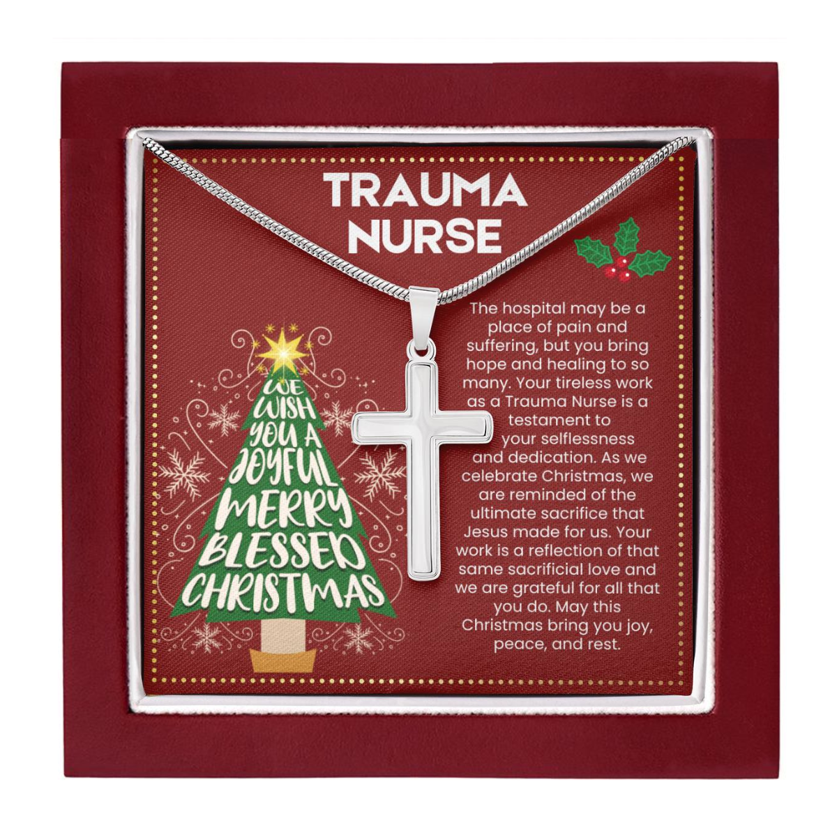 JGF Jewelry Gifts for Family Christmas Gifts for Trauma Nurses