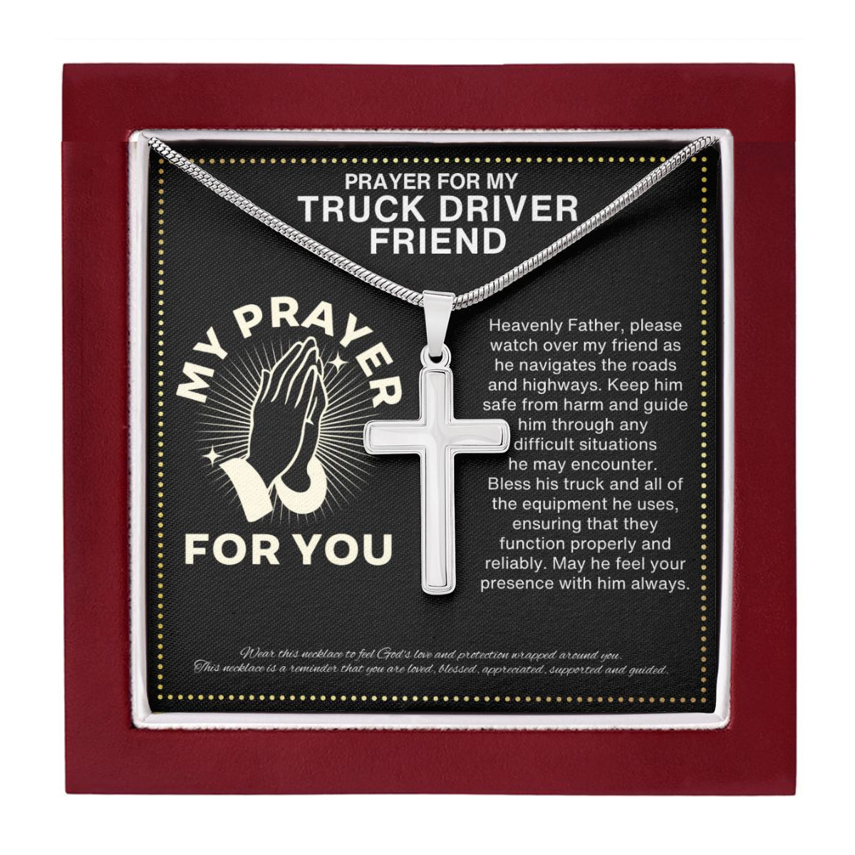 JGF Jewelry Gifts for Family Semi Truck Driver Gifts for Men Dad and Husband