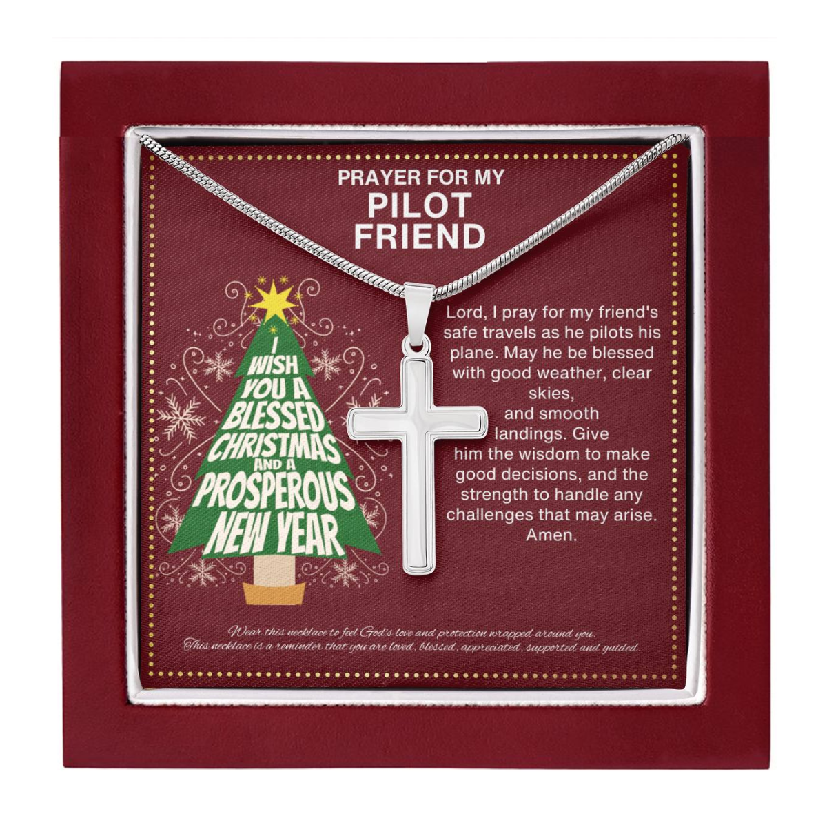 JGF Jewelry Gifts for Family Christmas BFF For Pilot Bestie Best Friend Gifts