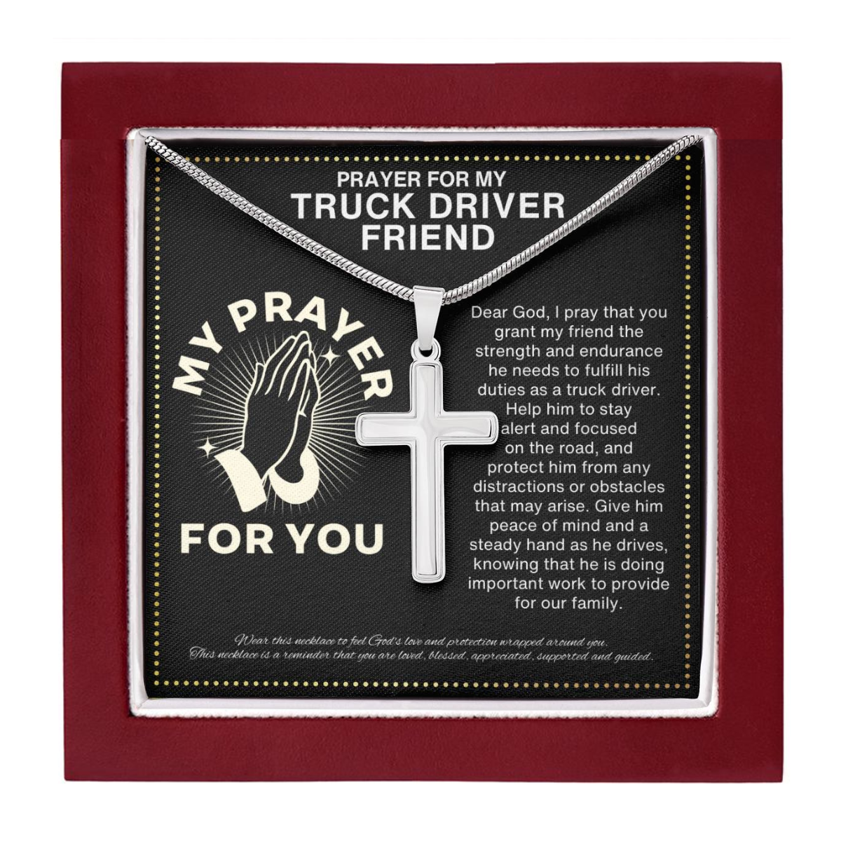 JGF Jewelry Gifts for Family Truck Driver Birthday Gifts for Dad Husband Men