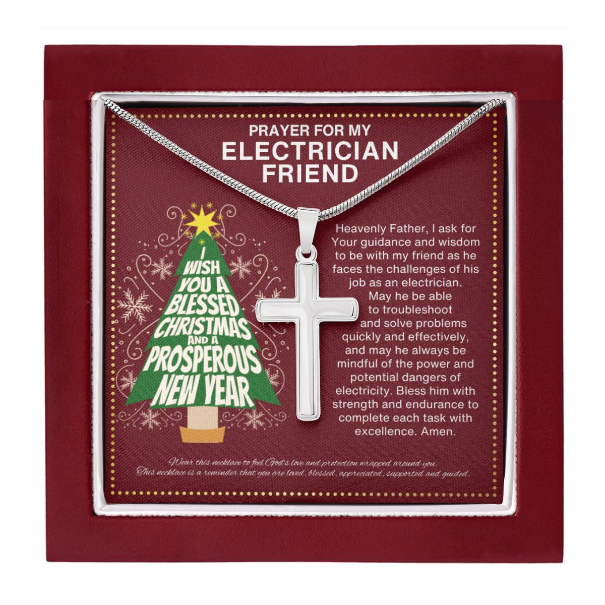 JGF Jewelry Gifts for Family Journeyman Electrician Gifts for Men and Women