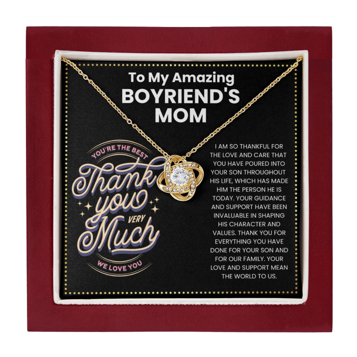 JGF Jewelry Gifts for Family Boyfriend Mom Gifts From Girlfriend