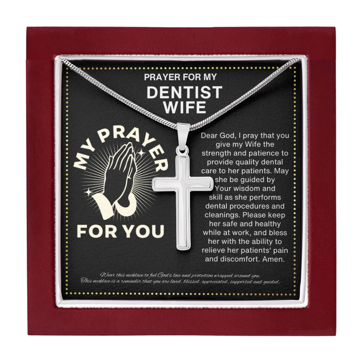 JGF Jewelry Gifts for Family I Love My Dentist Wife Gifts for Women