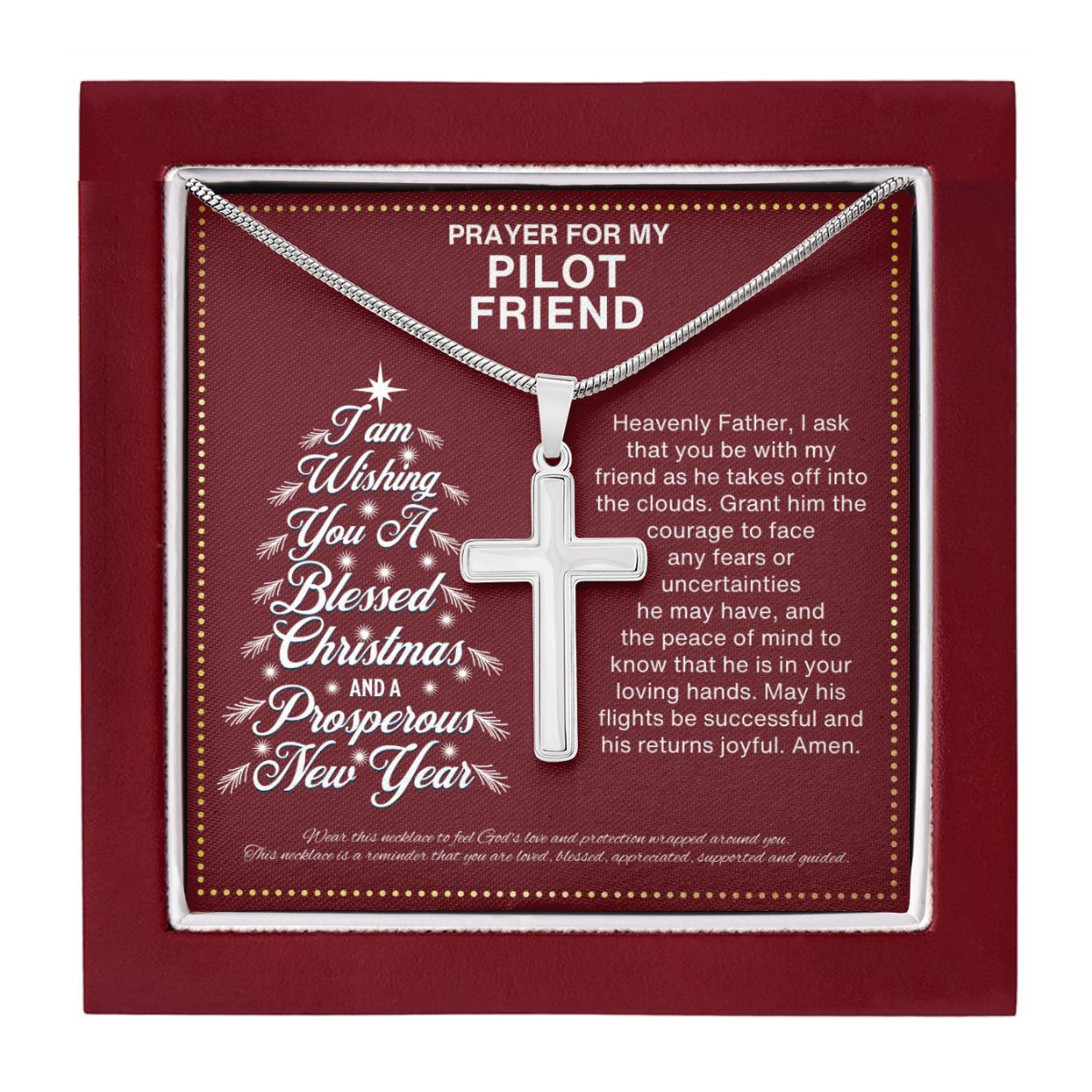 JGF Jewelry Gifts for Family Gifts for Christmas For Pilot Best Friend BFF Bestie