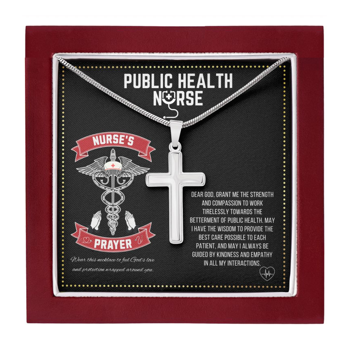 JGF Jewelry Gifts for Family | Public Health Nurse Gifts for Practitioner Women
