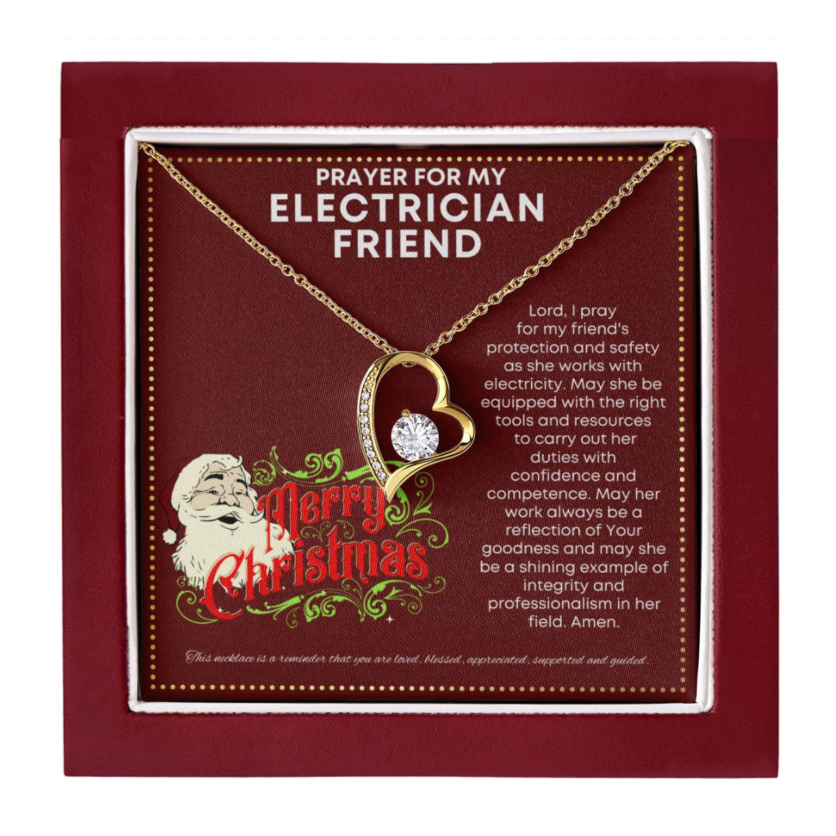 JGF Jewelry Gifts for Family I Love My Electrician Present Friend