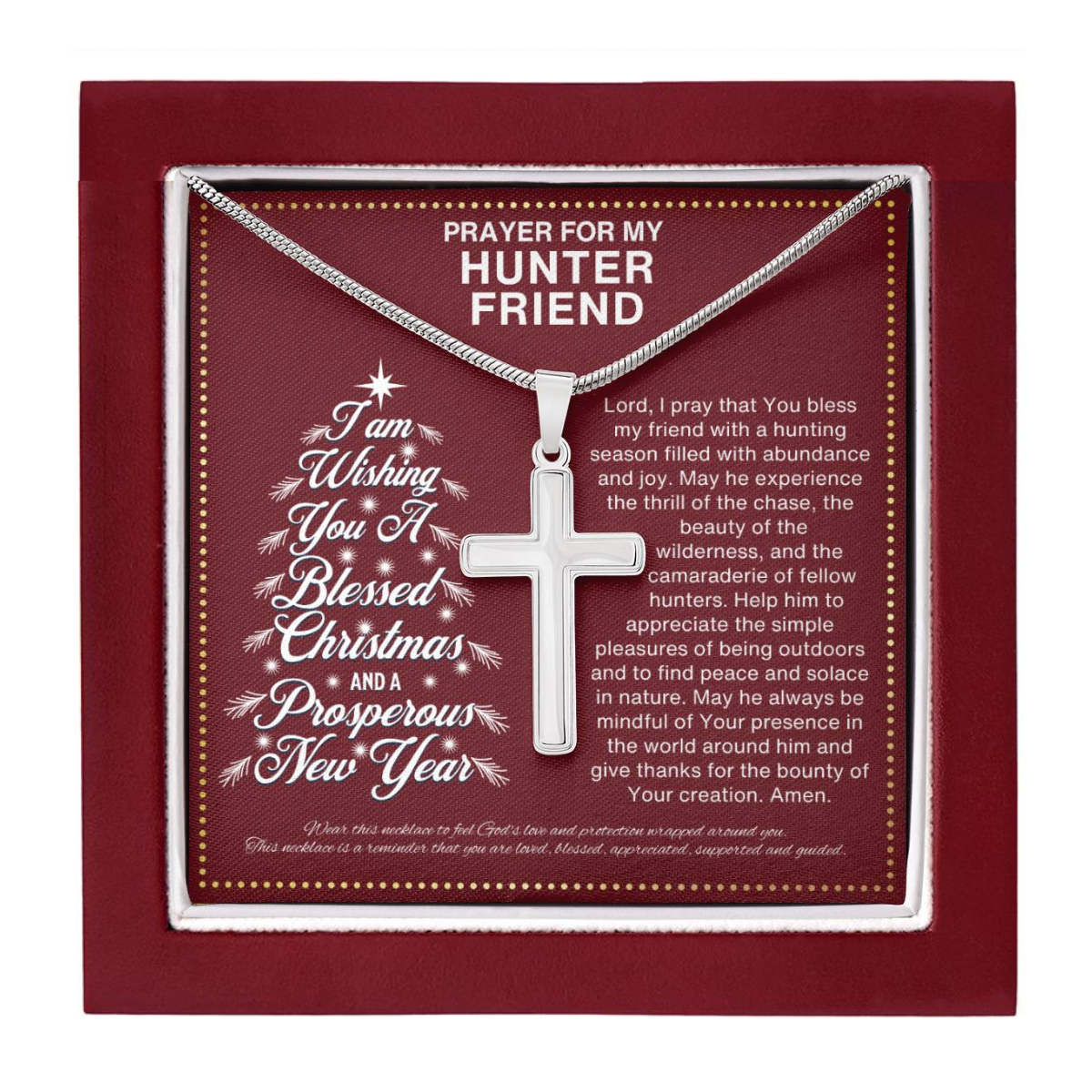 JGF Jewelry Gifts for Family Deer Hunter Gifts for Men and Women