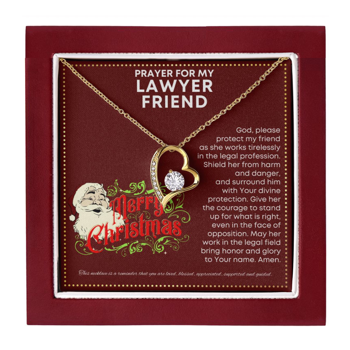 JGF Jewelry Gifts for Family Thank You Present I Love My Lawyer Friend