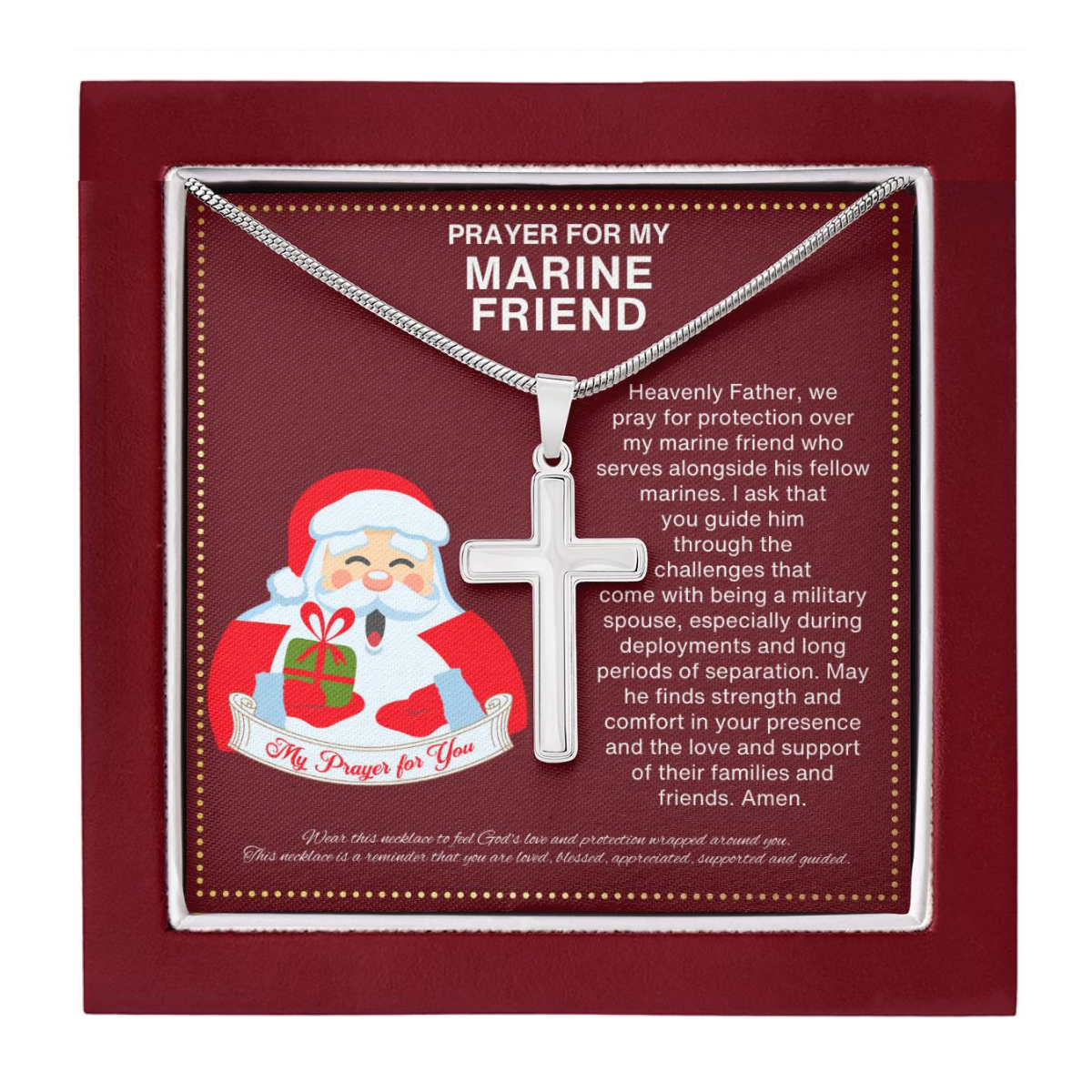 JGF Jewelry Gifts for Family Christmas BFF Gift for Marine Friend Bestie Best Friend