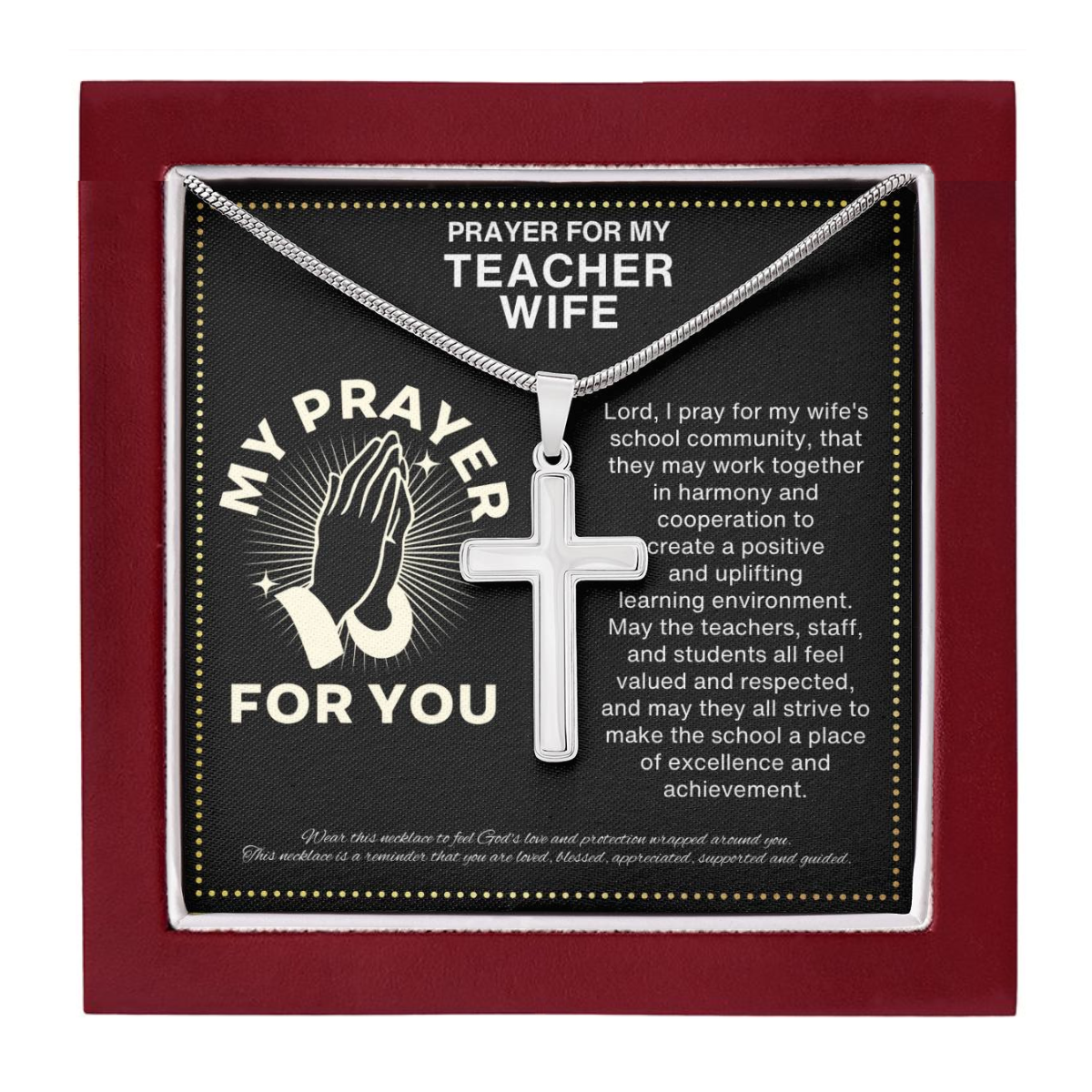 JGF Jewelry Gifts for Family I Love My Teacher Wife Teacher Mommy Gifts