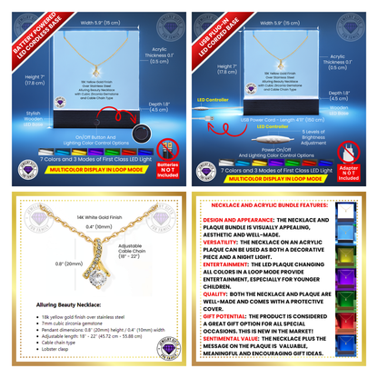 JGF Jewelry Gifts For Family To My Daughter Necklace From Dad