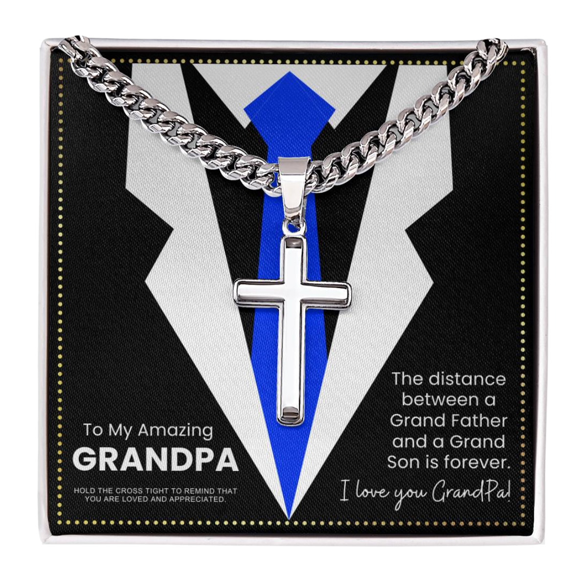 JGF Jewelry Gifts for Family Birthday Gifts For Papa Grandpa Granddaddy Granddad