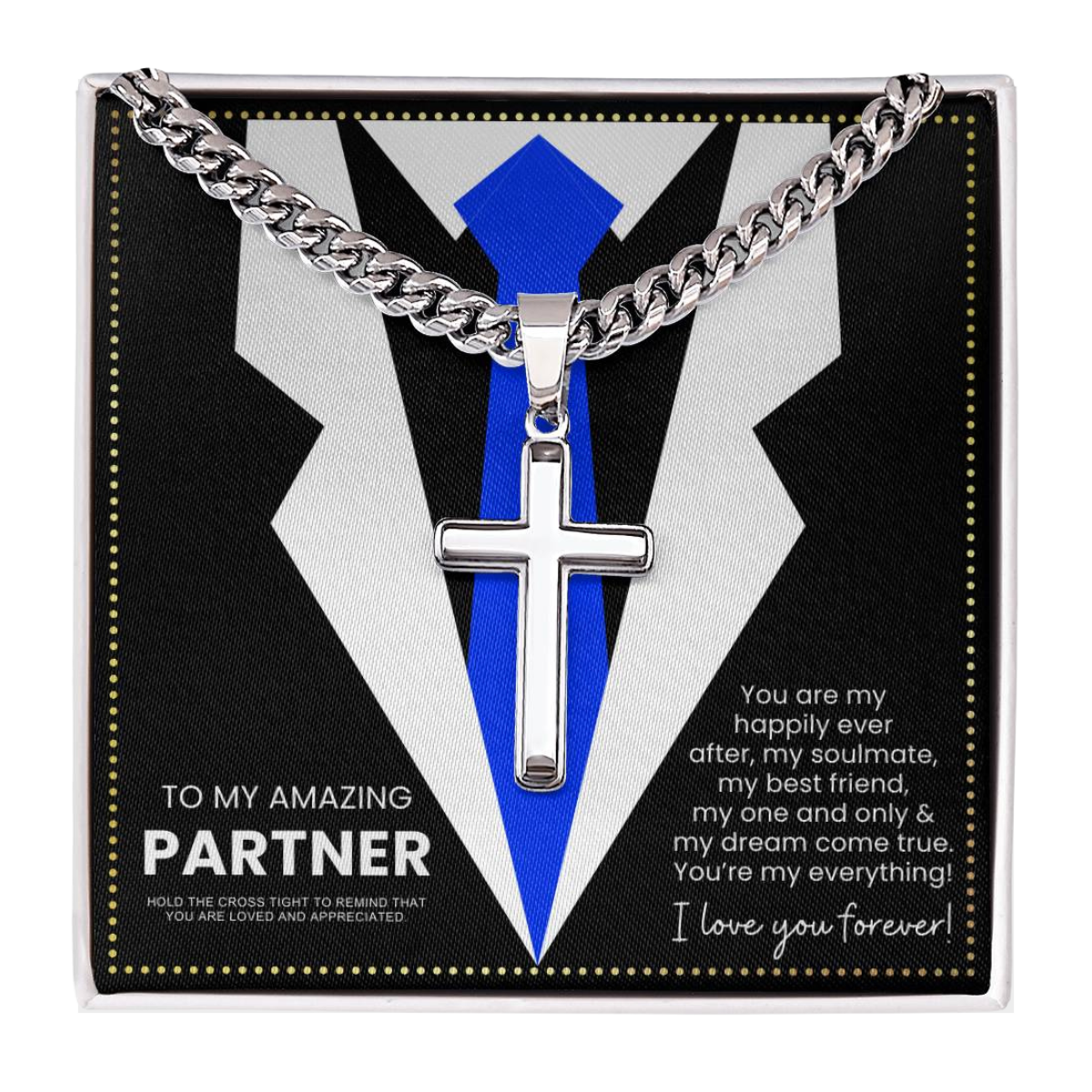 JGF Jewelry Gifts for Family  Silver Necklace Gifts For Your Partner For Him