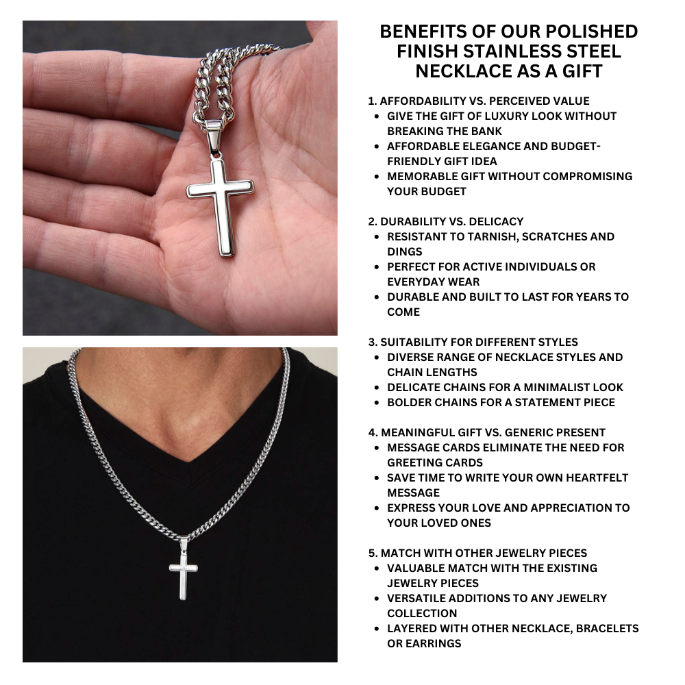 JGF Jewelry Gifts for Family Military Chain Necklace For Men and Women