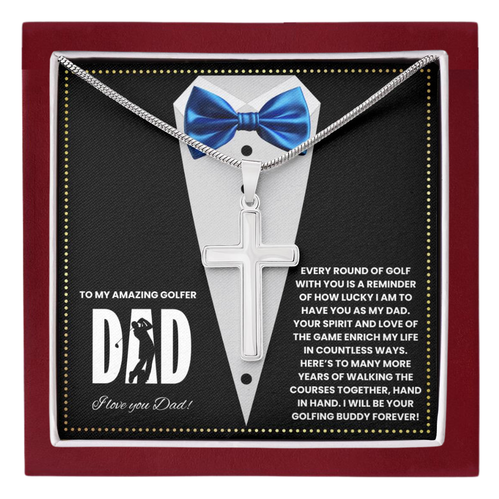 JGF Jewelry Gifts for Family First Fathers Golf Card Day Gifts For New Golfer Dad Golfing Related