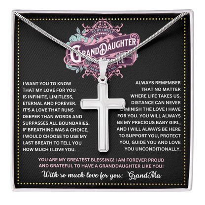 JGF Jewelry Gifts for Family To My GrandDaughter From GrandMa