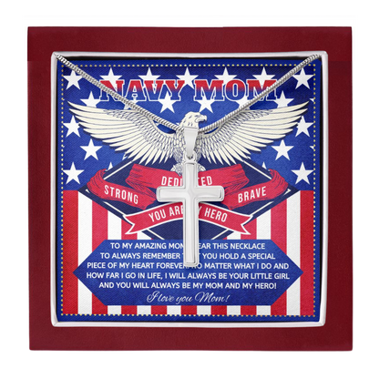 JGF Jewelry Gifts for Family Military Mom Gifts Navy Wife From Son and Daughter