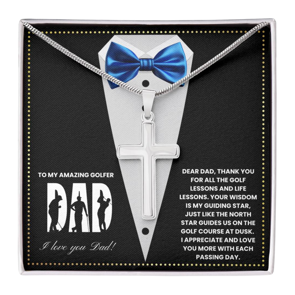 JGF Jewelry Gifts for Family Bonus Golfer Dad Fathers Card Day Gifts Golf