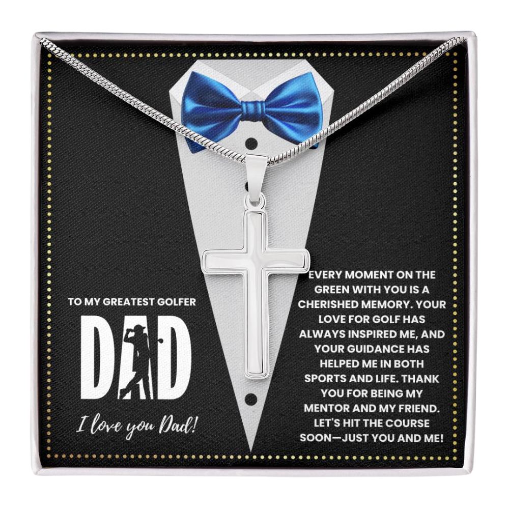 JGF Jewelry Gifts for Family First Fathers Card Day Gifts For New Golfing Dad Golf