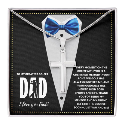 JGF Jewelry Gifts for Family First Fathers Card Day Gifts For New Golfing Dad Golf