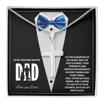 JGF Jewelry Gifts for Family Step Dad Fathers Card Day Golf Gifts Golfing