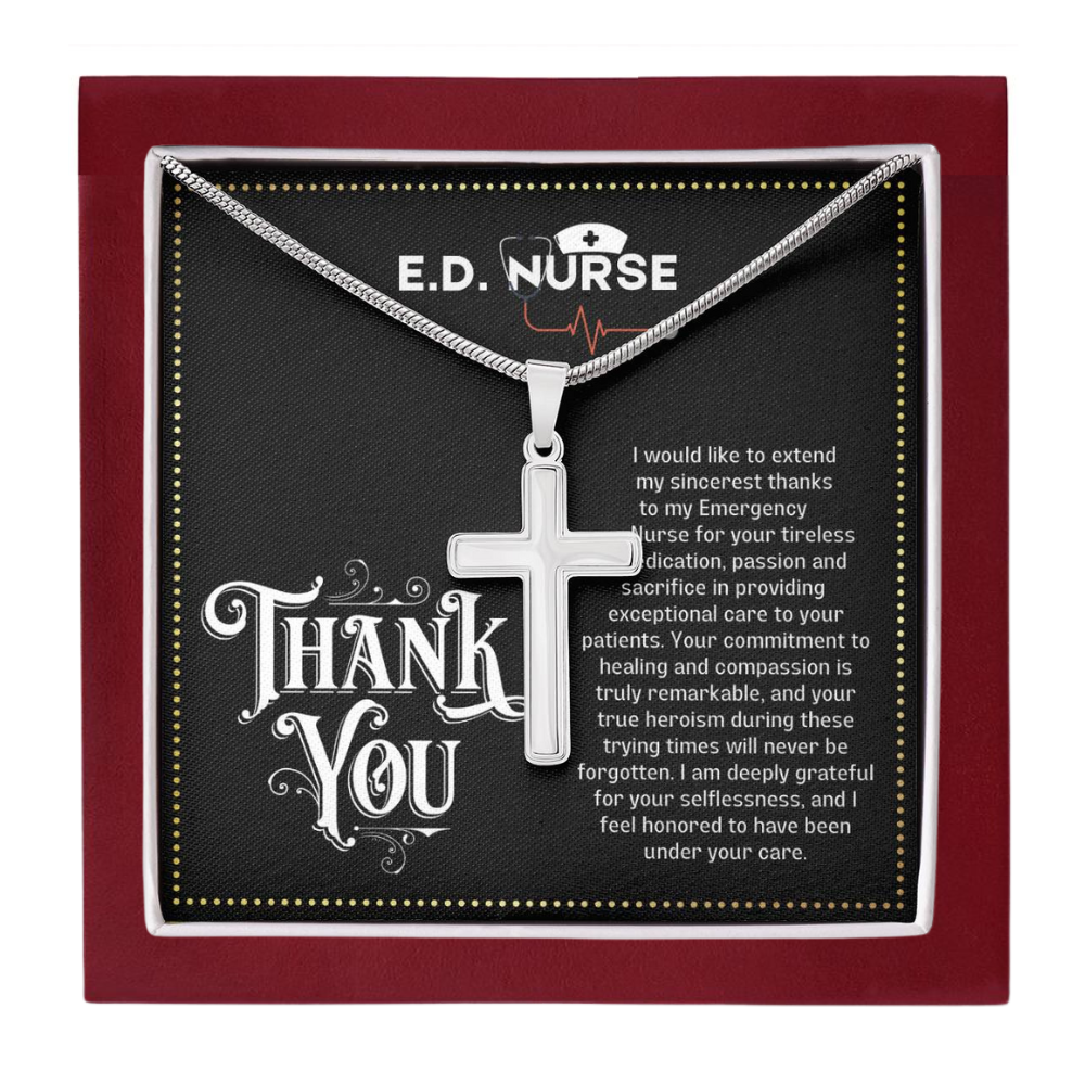 JGF Jewelry Gifts for Family Thank You E.D. Nurse